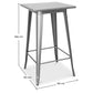 Square Stool Table - Industrial Design - 100 cm - Galla - gallery 3