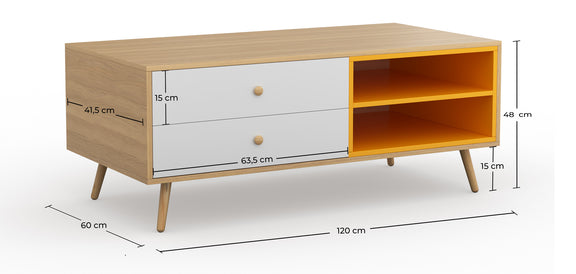 Wooden TV Stand - Scandinavian Design - Lenark - gallery 7