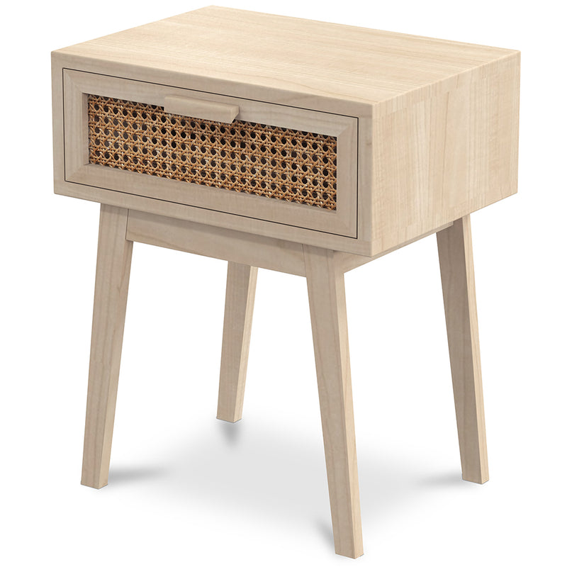 Bedside Table with Drawer - Boho Bali Wood - Yanpai - gallery 2