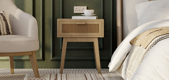 Bedside Table with Drawer - Boho Bali Wood - Yanpai - gallery 9