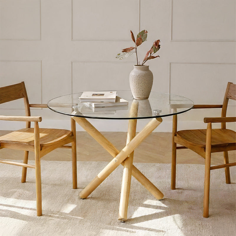 Round Dining Table - Scandinavian Design - 4/5 Diners - Tesfa - gallery 2