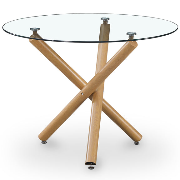 Round Dining Table - Scandinavian Design - 4/5 Diners - Tesfa - gallery 1