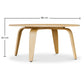 Mesa de centro redonda de madera - Ply