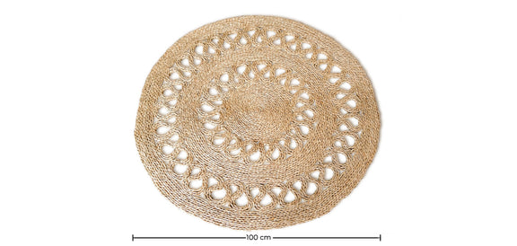 Round Jute Rug - Boho Bali - 100 CM - Ilya - gallery 4