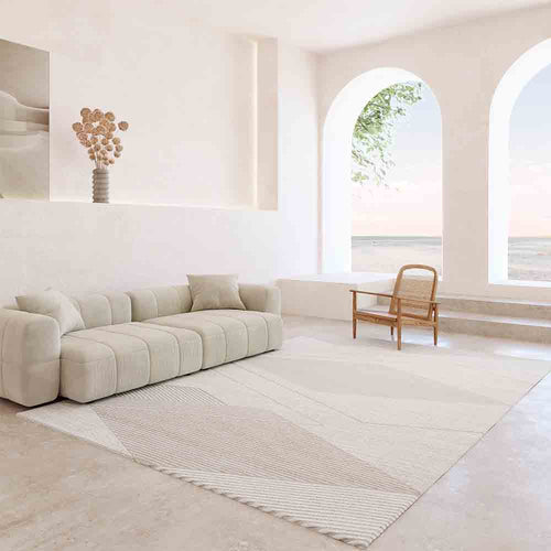 Rug Large Contemporary Modern Design - Beige (290x200 cm) - Utana - gallery 2