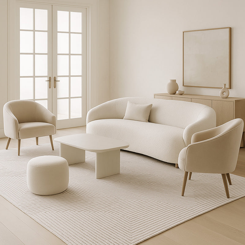 Rug Large Contemporary Modern Design - Beige (290x200 cm) - Marcellum - gallery 1