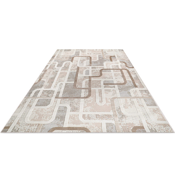 Rug Large Contemporary Modern Design - Beige (290x200 cm) - Ornate - gallery 2