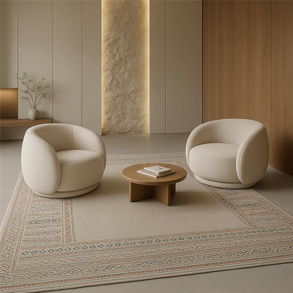 Rug Large Contemporary Modern Design - Beige (290x200 cm) - Celadon - gallery 1