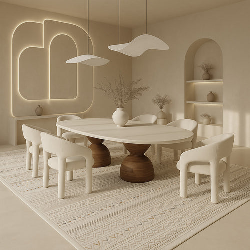 Rug Large Contemporary Modern Design - Beige (290x200 cm) - Ferrum - gallery 1