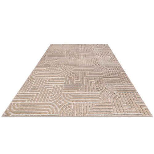 Rug Large Contemporary Modern Design - Beige (160x230 cm) - Rococo - gallery 2