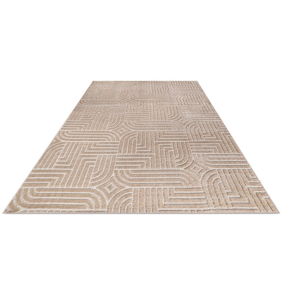 Rug Large Contemporary Modern Design - Beige (160x230 cm) - Rococo - gallery 2