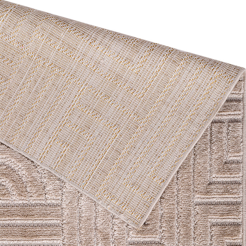 Rug Large Contemporary Modern Design - Beige (160x230 cm) - Rococo - gallery 3