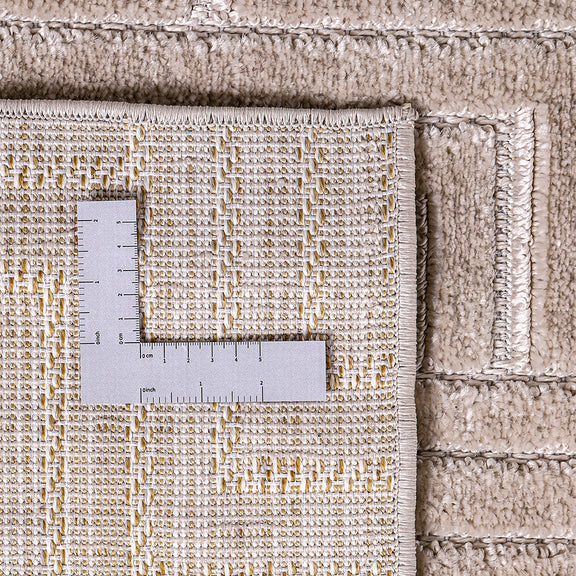 Rug Large Contemporary Modern Design - Beige (160x230 cm) - Rococo - gallery 4