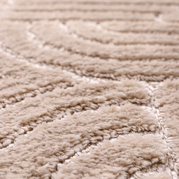 Rug Large Contemporary Modern Design - Beige (160x230 cm) - Rococo - gallery 5