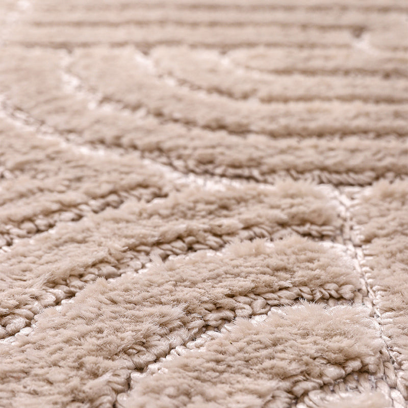 Rug Large Contemporary Modern Design - Beige (160x230 cm) - Rococo - gallery 5