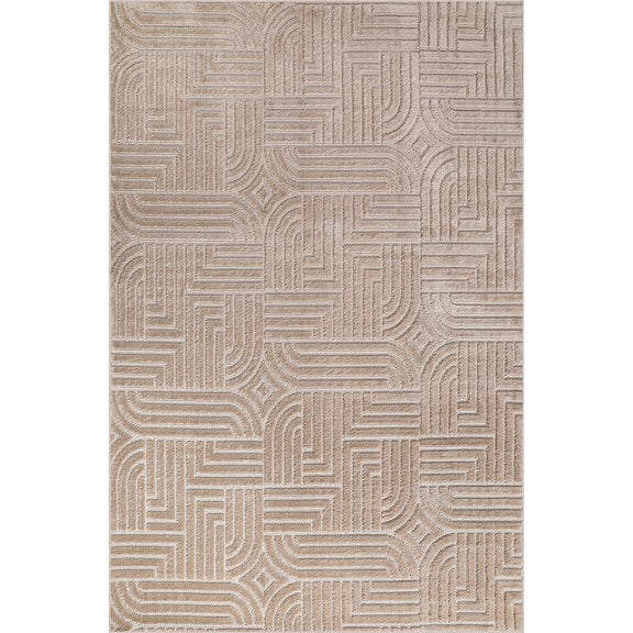 Rug Large Contemporary Modern Design - Beige (290x200 cm) - Rococo - gallery 6