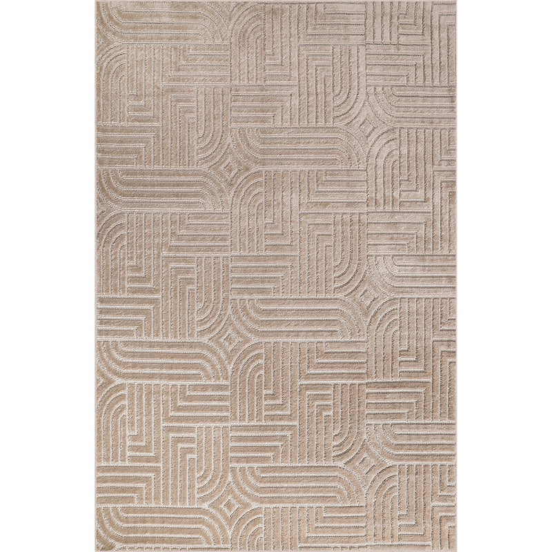 Rug Large Contemporary Modern Design - Beige (290x200 cm) - Rococo - gallery 6