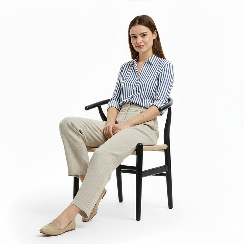 Pack of 4 Dining Chairs Wooden - Scandinavian Style - Wish