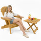 Outdoor Chair and Outdoor Garden Table - Wooden - Alana - gallery 3
