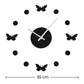 Wall clock 4 Butterflies