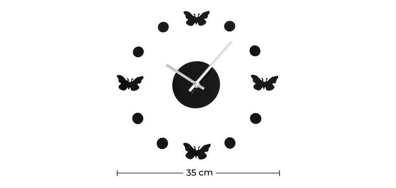Horloge murale 4 Papillons