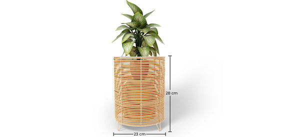 Round Floor Planter - Boho Style - 28 CM - Laers - gallery 4