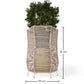 Round Floor Planter - Boho Style - Bohemian - gallery 3