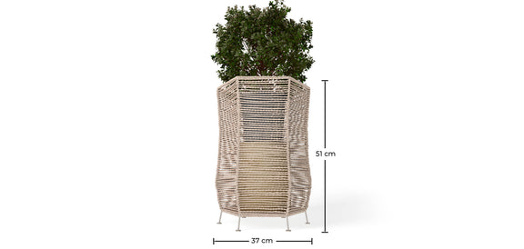 Round Floor Planter - Boho Style - Bohemian - gallery 3