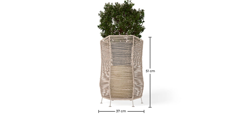 Round Floor Planter - Boho Style - Bohemian - gallery 3