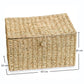 Kosz z naturalnego włókna z pokrywą - 40x30CM - Baulera