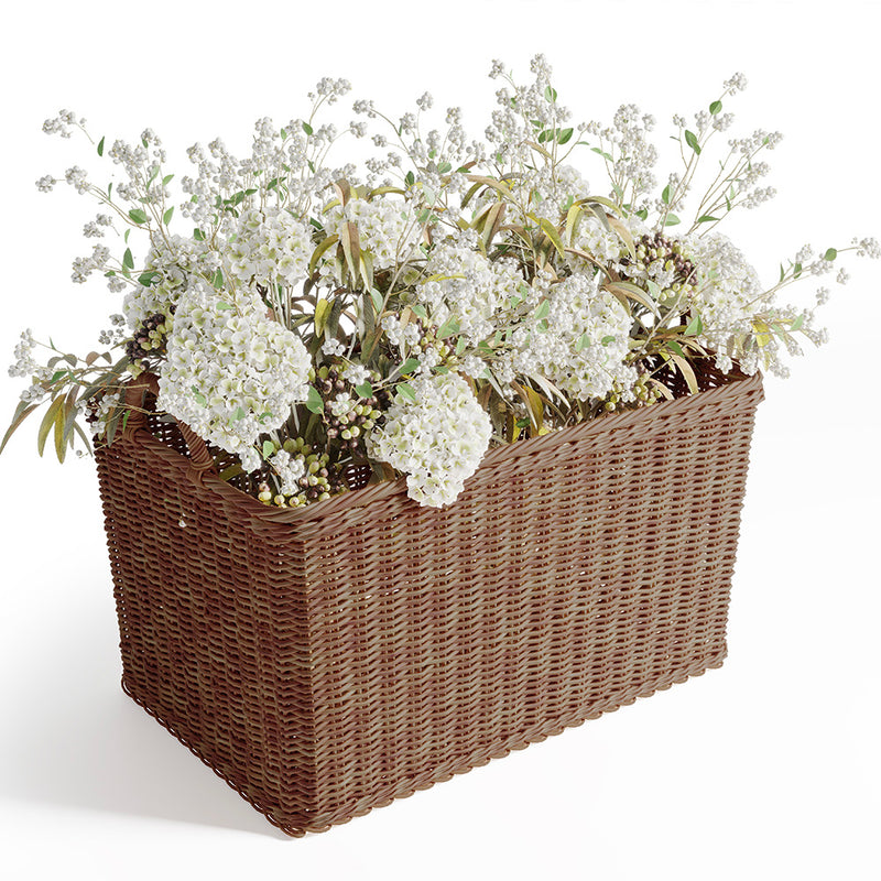 Rattan Basket with Handles - 45x35CM - Luisa - gallery 2