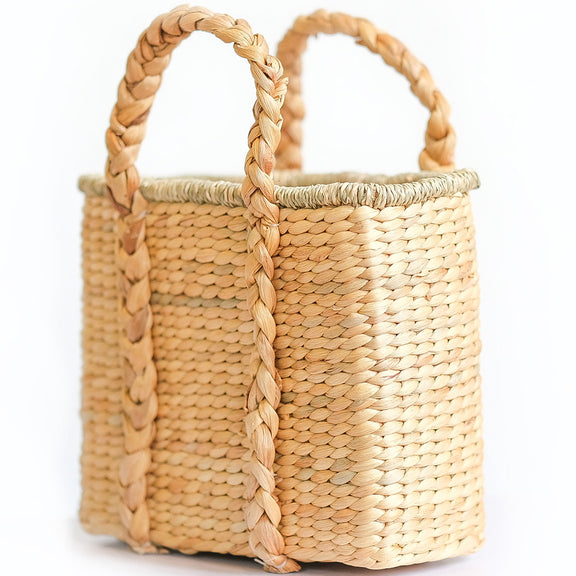 Natural Fiber Basket with Handles - 30x25CM - Haret - gallery 3