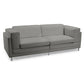 Faux Leather Upholstered Sofa - 2 Seats - Cawa