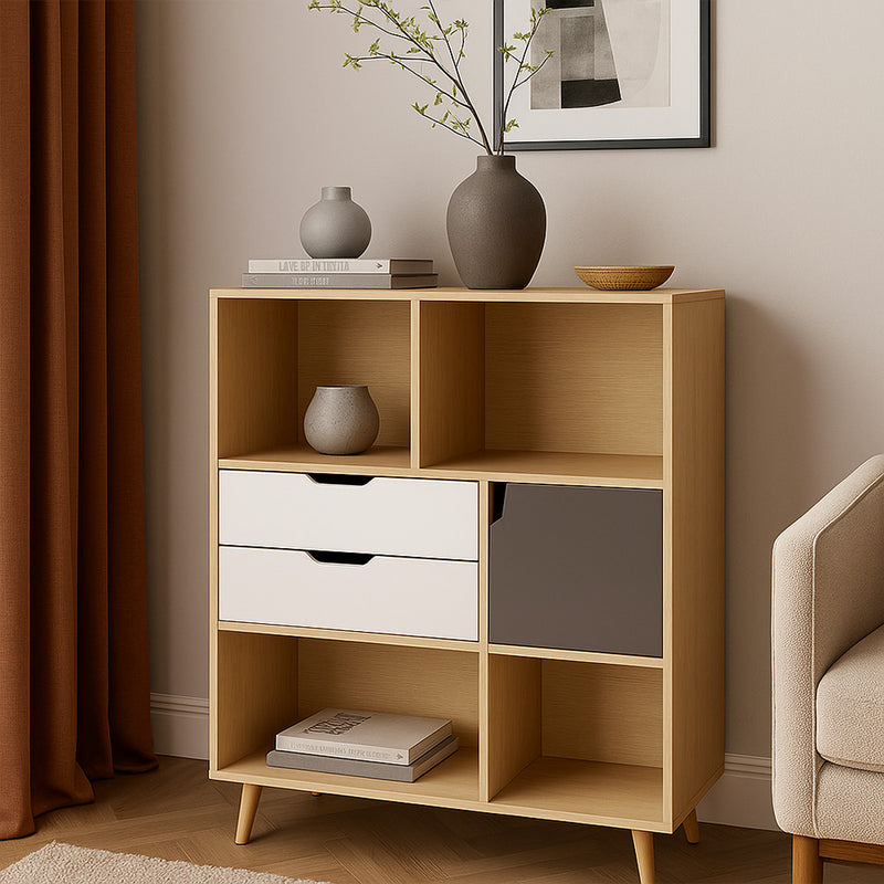 Wooden Bookshelf - Scandinavian Design - Pol - gallery 6