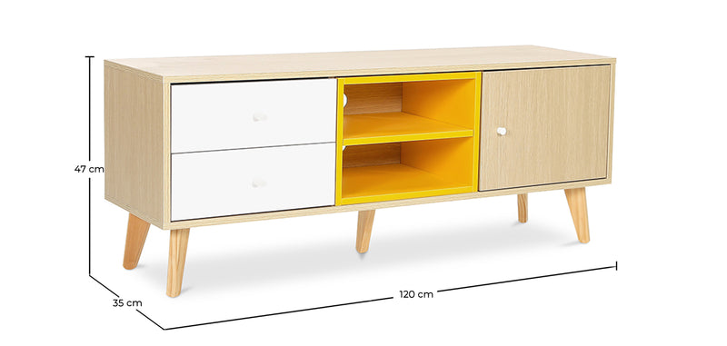 Wooden TV Stand - Scandinavian Design - Daven - gallery 9