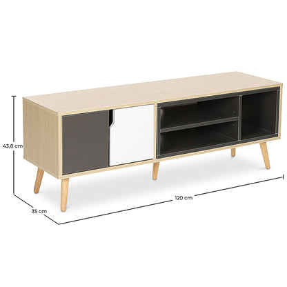 Móvel de TV em madeira - Design escandinavo - Bjorn