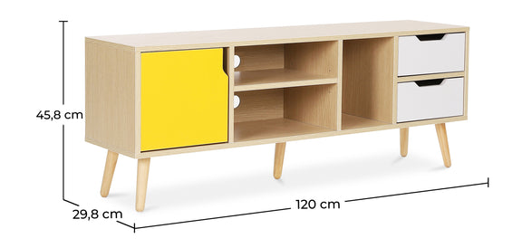 Wooden TV Stand - Scandinavian Design - Aren - gallery 8