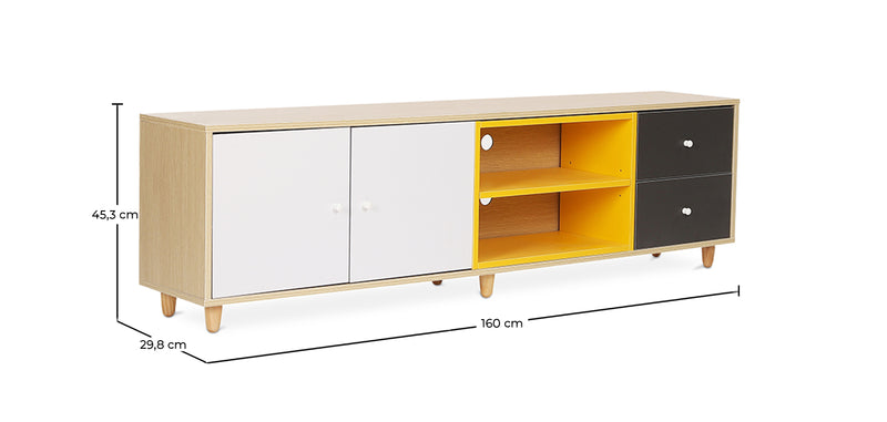 Wooden TV Stand - Scandinavian Design - Bena - gallery 7