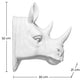 Wall Decoration - White Rhinoceros Head - Uka