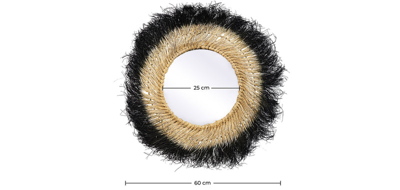 Wall Mirror - Boho Bali Round Design (60 cm) - Bioe - gallery 4