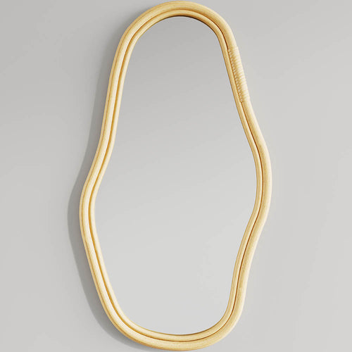 Lustro ścienne z rattanu - 71 CM - Kala