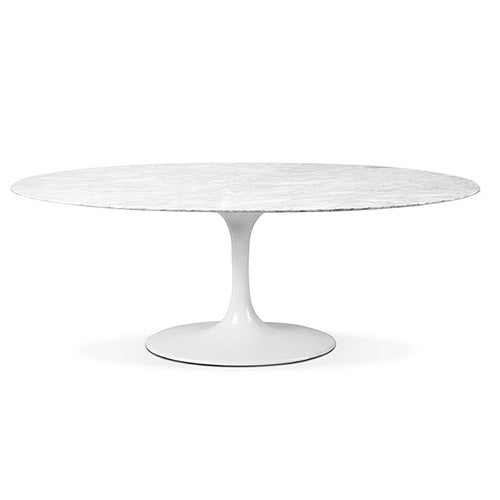 Oval Marble Dining Table - Tulip - gallery 1
