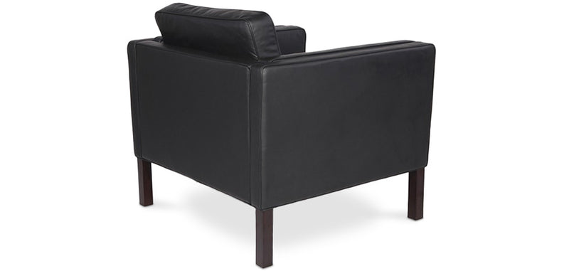 Fauteuil avec accoudoir - Revêtu de cuir - Betzalel