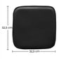 Pack of 4 Magnetic Cushions for Square Seat Chair – Faux Leather – Stylix - gallery 7