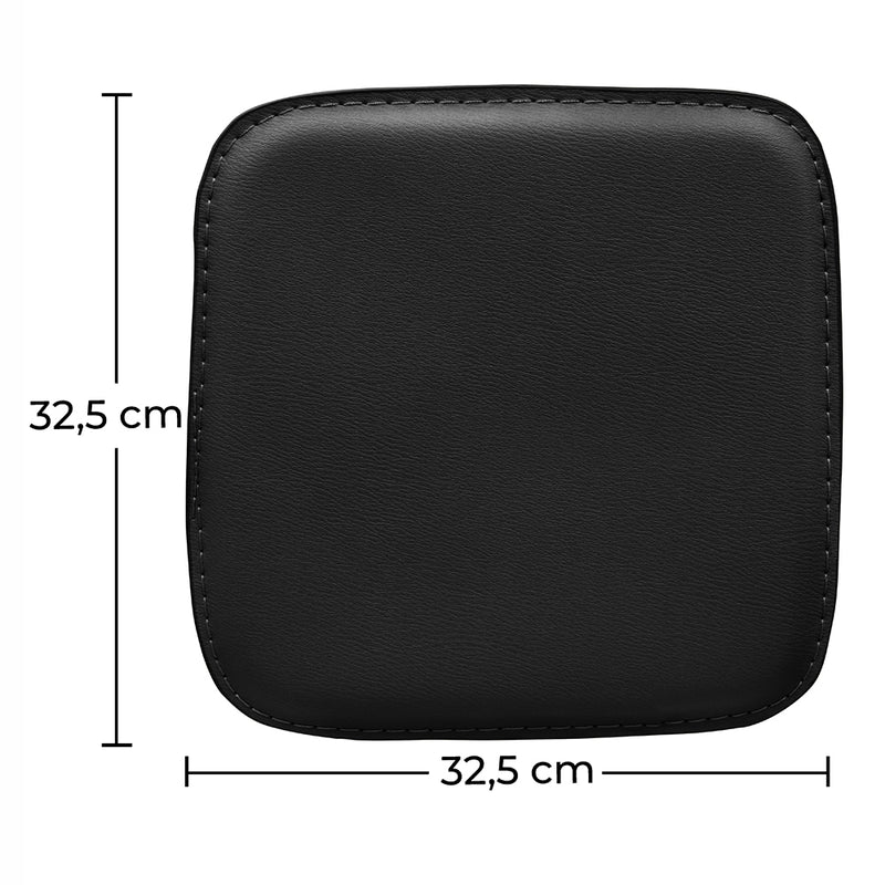 Pack of 4 Magnetic Cushions for Square Seat Chair – Faux Leather – Stylix - gallery 7