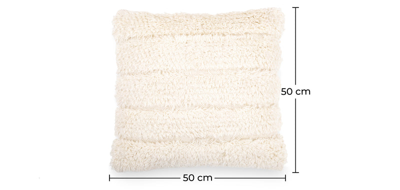 Capa + enchimento para almofada de lã, estilo Boho Bali - Agnes