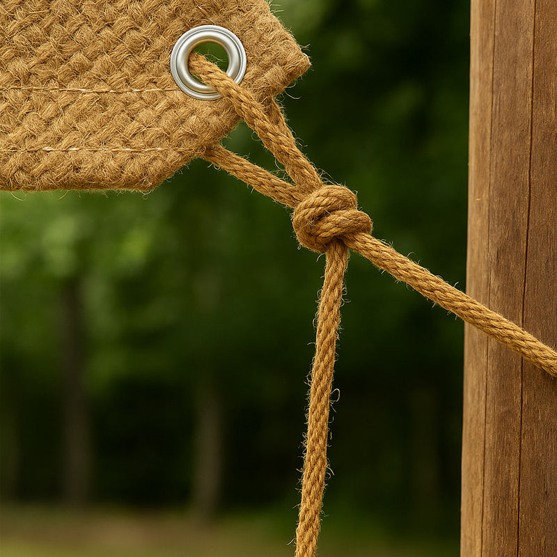 Natural Coconut Fiber Rope 10 m – Ideal for Shade Sail Fixing - gallery 2