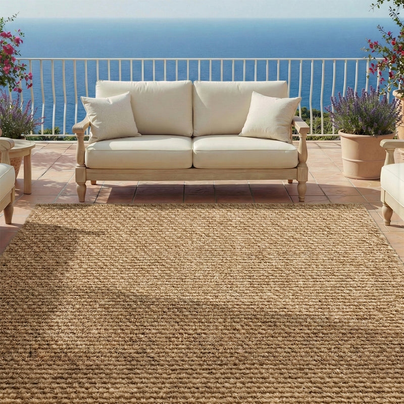 Rug Natural Coir Fiber 230x160 cm – Indoor & Outdoor Use – Mahou - gallery 3