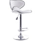 Tabouret de bar pivotant avec dossier - Dossier courbe
