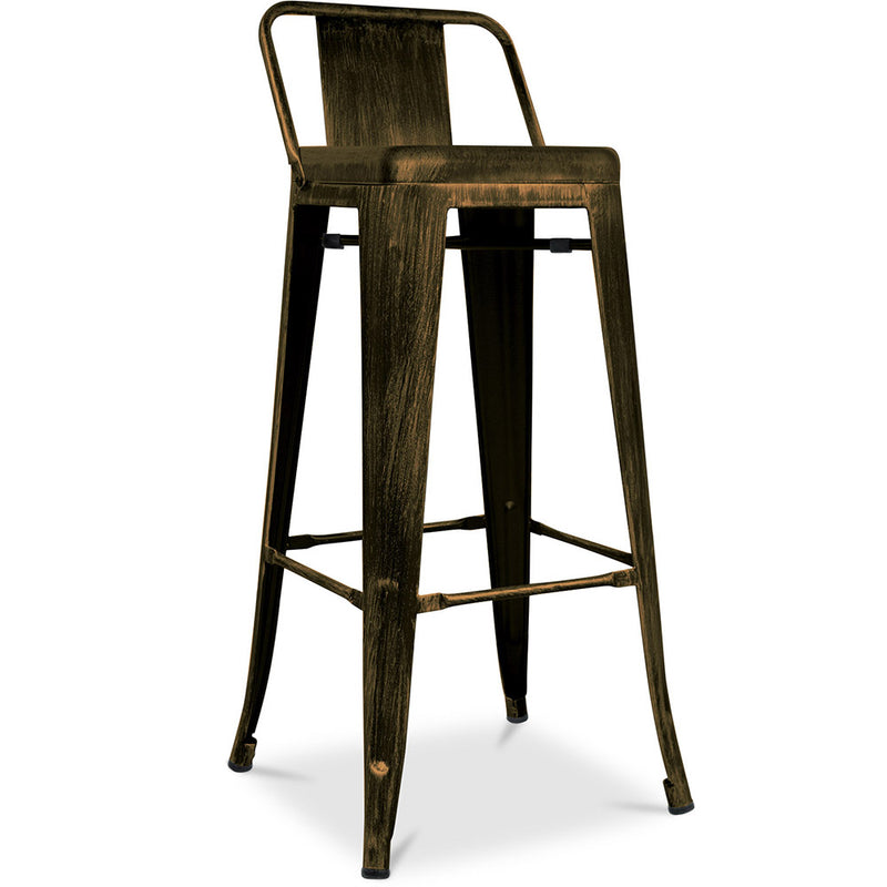 Barkruk met rugleuning - Industrieel ontwerp - 76cm - New Edition - Stylix
